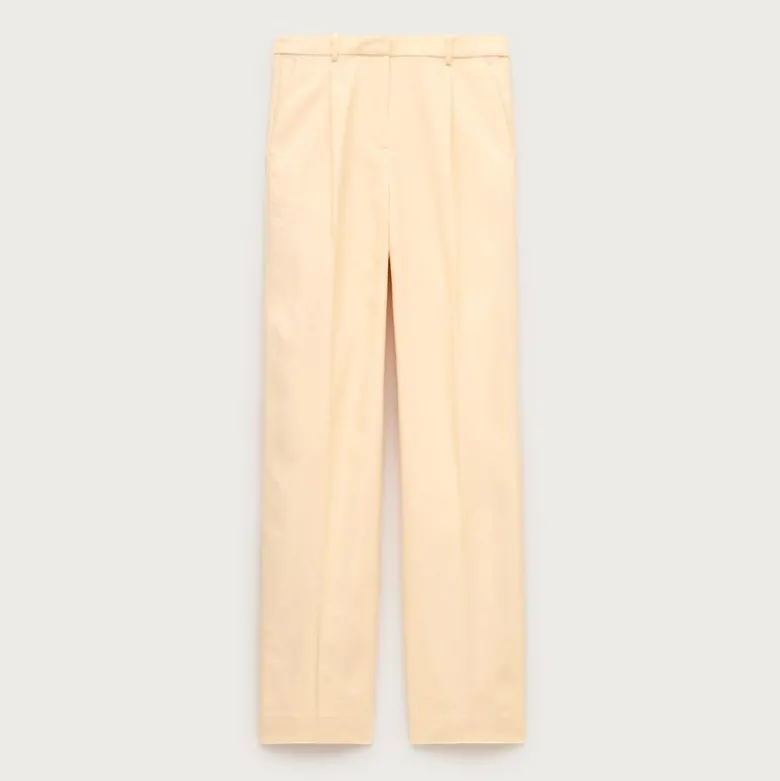 Essential wide-leg pant in Gramercy linen blend