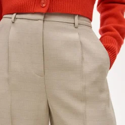 Essential wide-leg pant in luster canvas