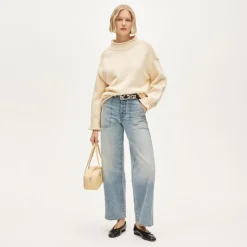 Everyday wide-leg ankle jean in rigid