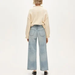 Everyday wide-leg ankle jean in rigid