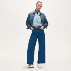 Everyday wide-leg ankle jean in rigid