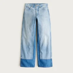 Everyday wide-leg ankle jean with washblocking