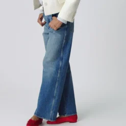 Everyday wide-leg ankle jean in semi-stretch