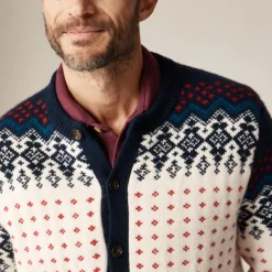 Fair Isle cardigan in lambswool