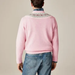 Fair Isle–yoked sweater in wool
