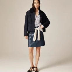 Fairfax skirt in faux leather