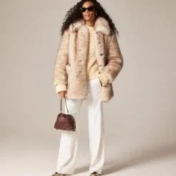 Faux-fur coat