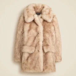 Faux-fur coat
