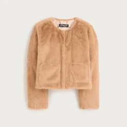 Faux-fur lady jacket