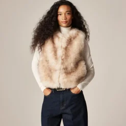 Faux-fur vest