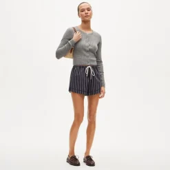 Featherweight cashmere pointelle cardigan