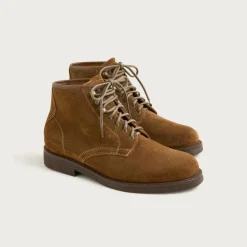 Field boots in suede