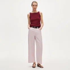 Five-pocket pant in linen blend