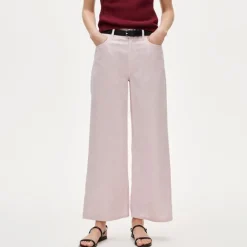 Five-pocket pant in linen blend