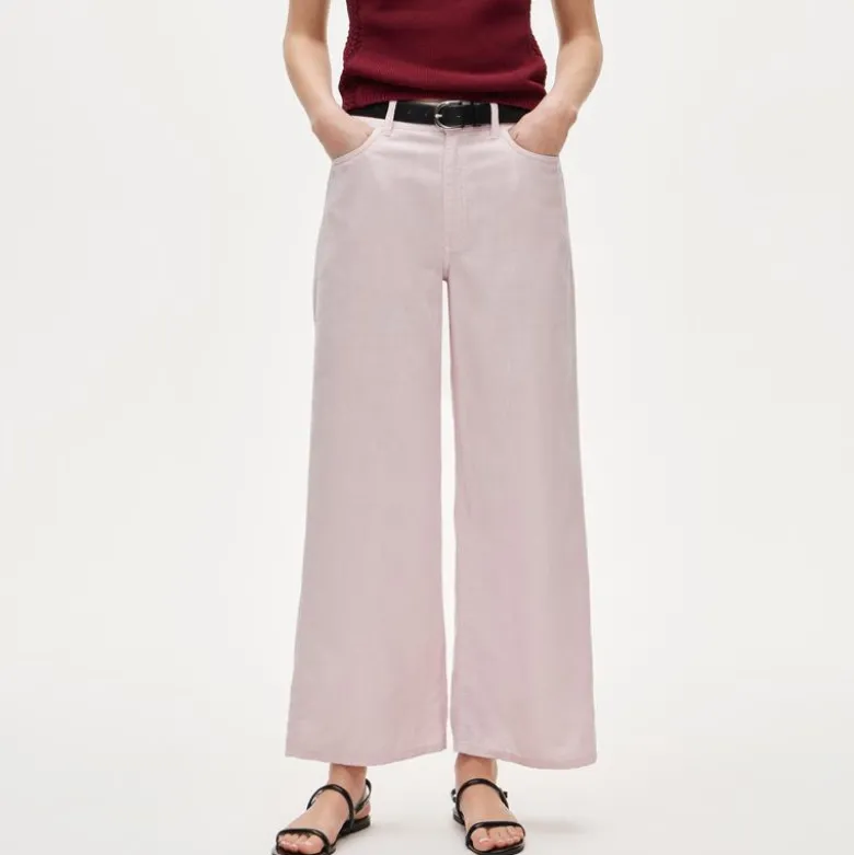 Five-pocket pant in linen blend