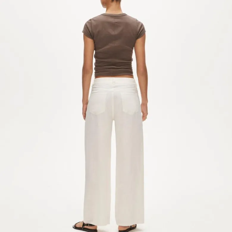 Five-pocket pant in linen blend