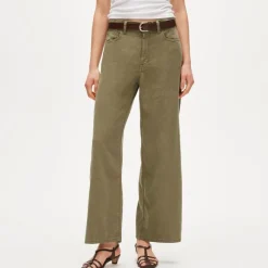Five-pocket pant in linen blend