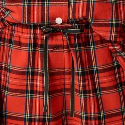 Flannel long-sleeve pajama pant set in Good Tidings plaid