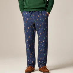 Flannel pajama pant in print