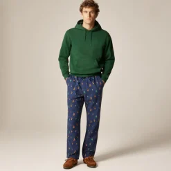Flannel pajama pant in print