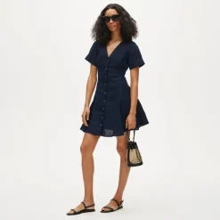 Fleur mini dress in linen
