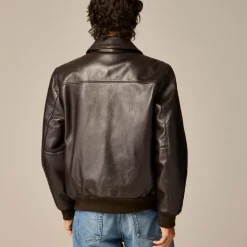 Flight jacket in Italian leather