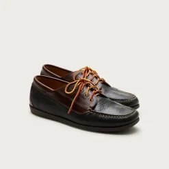 Four-eye lake shoes in leather