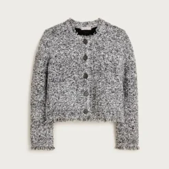 Fringe lady jacket in bouclé