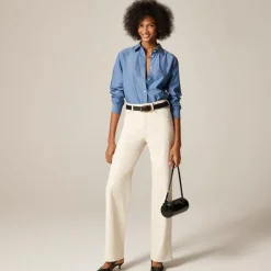 Full-length slim-wide jean