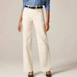 Full-length slim-wide jean