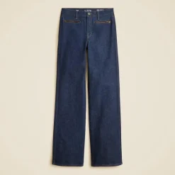 Full-length slim-wide jean