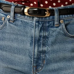 Full-length slim-wide jean