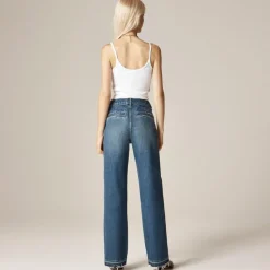 Full-length slim-wide trouser jean