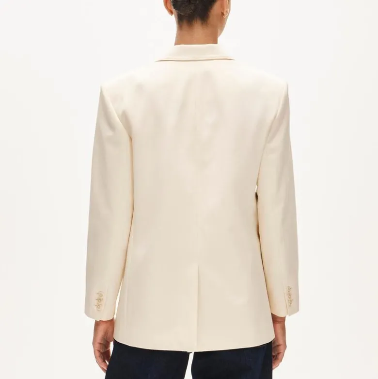 Gamine blazer in cotton-blend twill