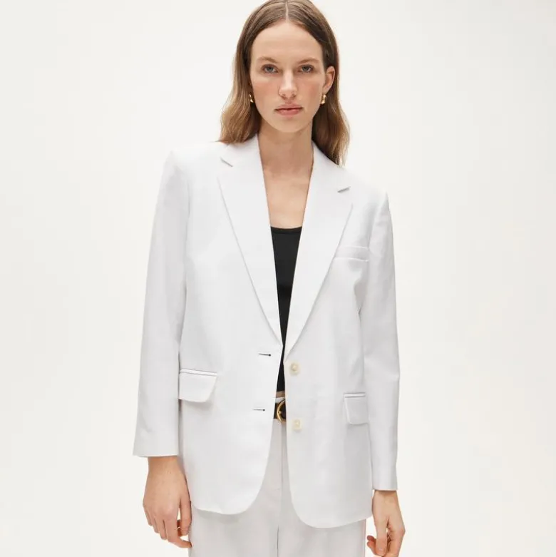 Gamine blazer in Gramercy linen blend