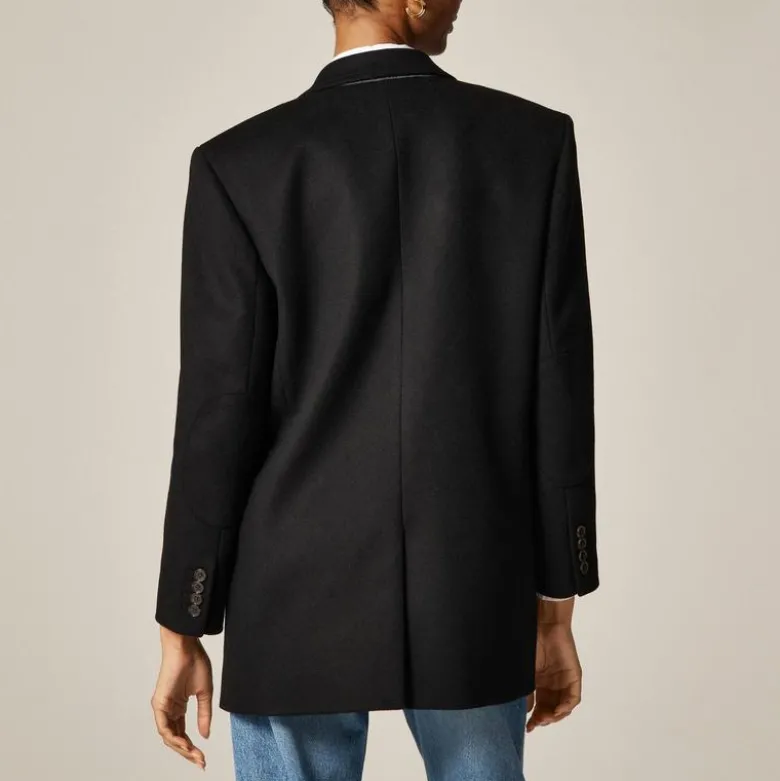 Gamine blazer-coat in wool blend