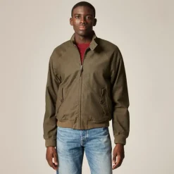 Garment-dyed Harrington jacket