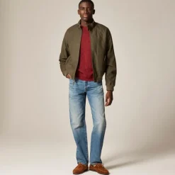 Garment-dyed Harrington jacket