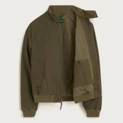 Garment-dyed Harrington jacket