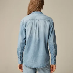 Garçon classic chambray shirt in Storm wash