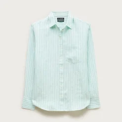 Garçon classic shirt in striped linen