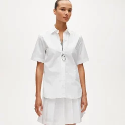 Garçon short-sleeve shirt in cotton poplin