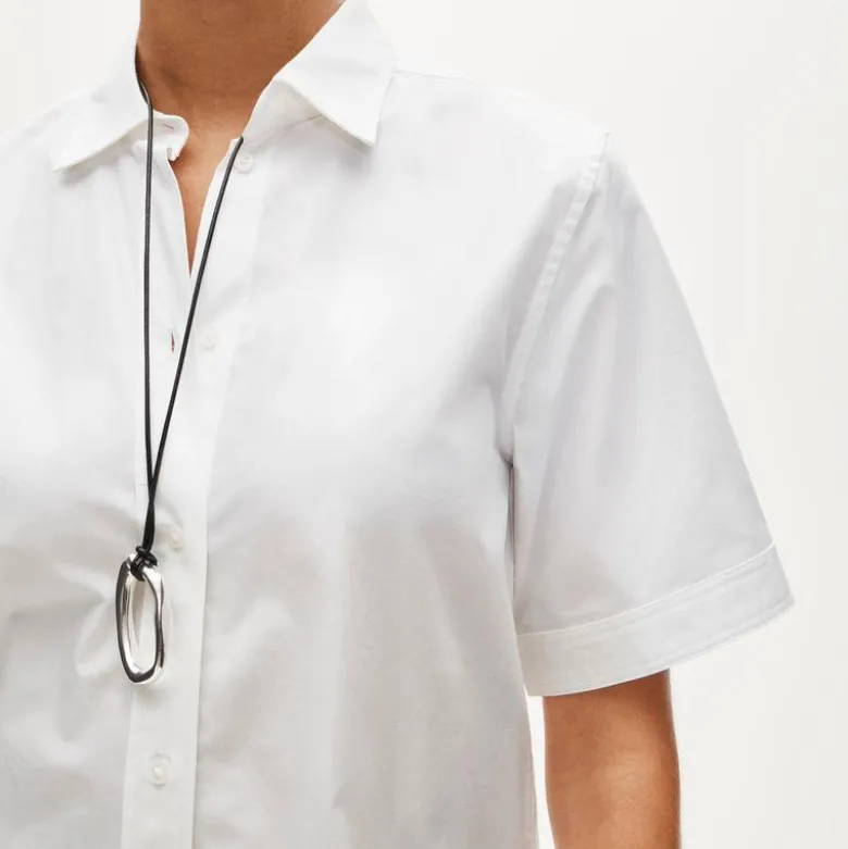 Garçon short-sleeve shirt in cotton poplin