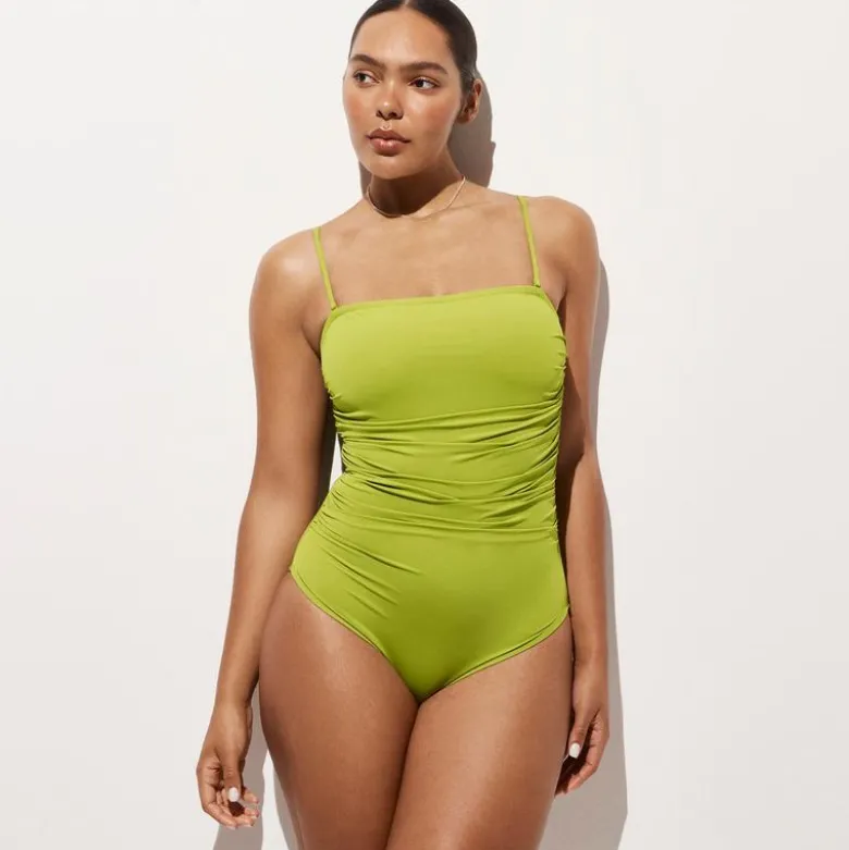 Gemma ruched bandeau one-piece
