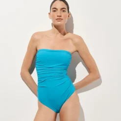 Gemma ruched bandeau one-piece