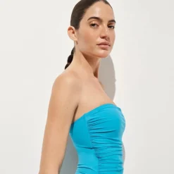 Gemma ruched bandeau one-piece