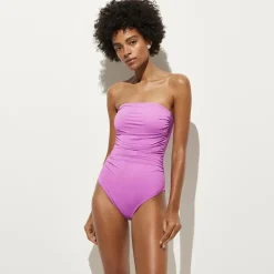 Gemma ruched bandeau one-piece