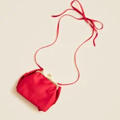 Girls' bow satin purse