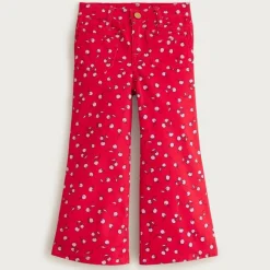 Girls' cherry chino trouser