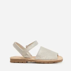 Girls' Childrenchic® leather shimmer sandals